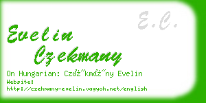 evelin czekmany business card